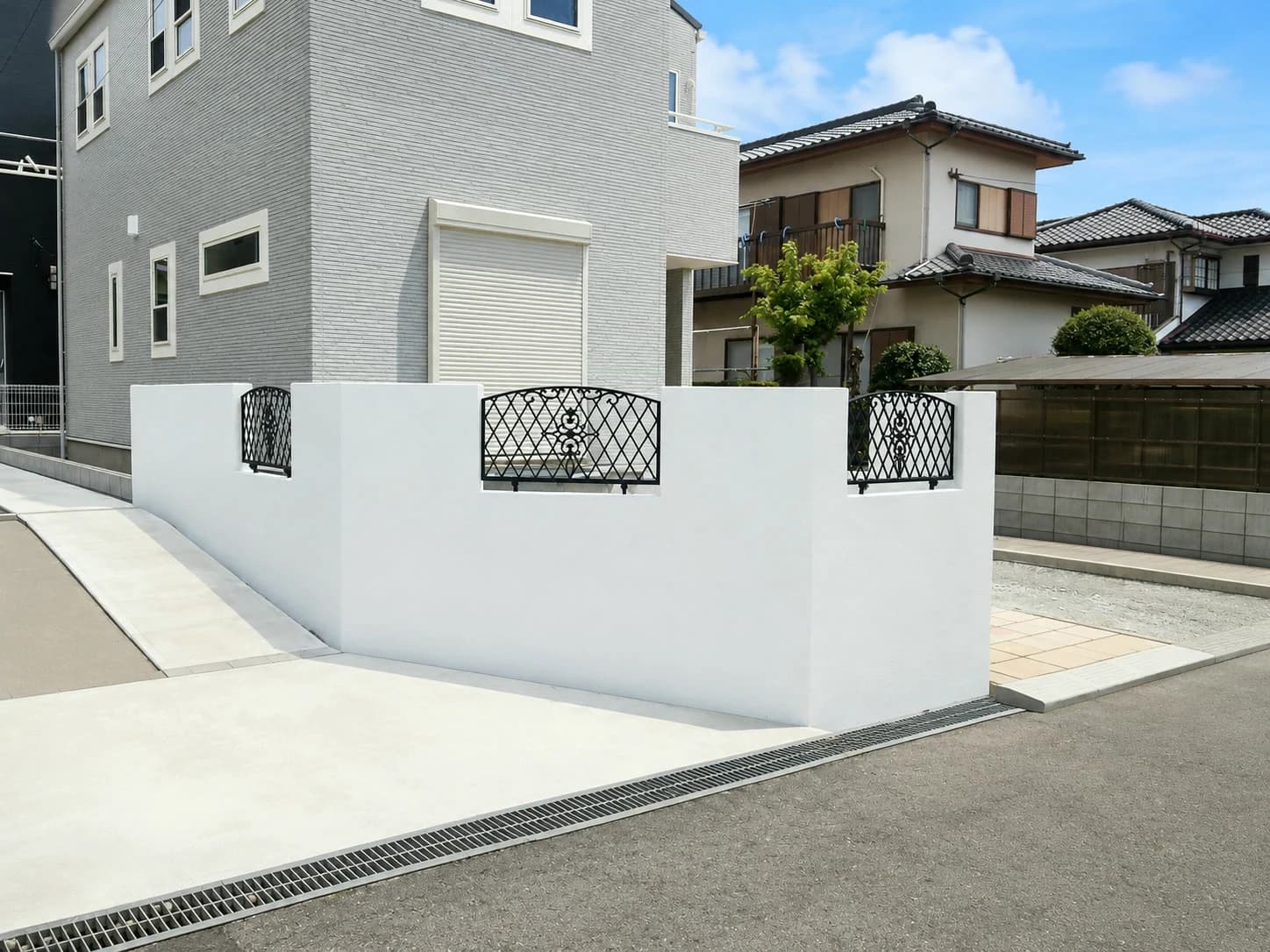 左官仕上げ塀・装飾フェンス工事